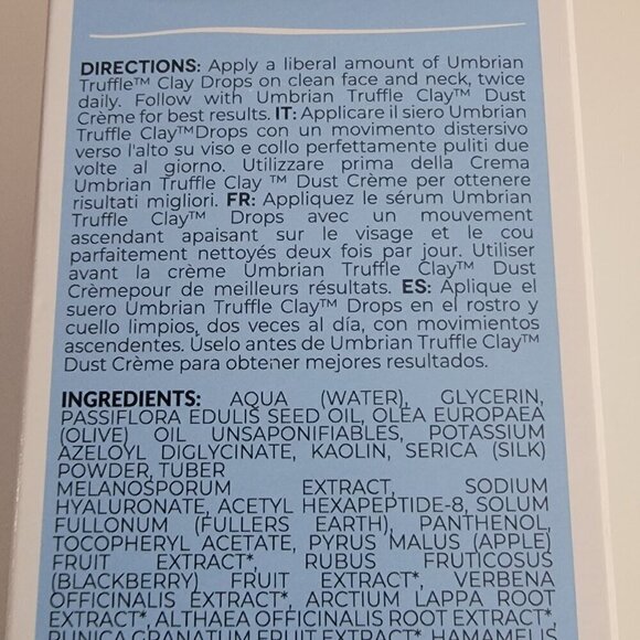 SKINCO Skin & Co Umbrian Truffle Clay Drops Clarifying Serum 10 FL OZ New in Box - Picture 12 of 14